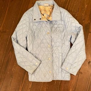 L.L. Bean blue quilted coat xsps